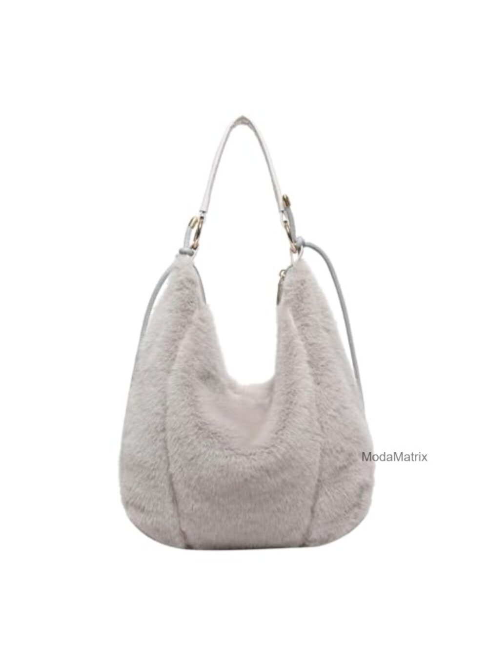 Fluffy Tote Bag Faux Fur Soft Furry Shoulder Bag Winter Fuzzy Purse